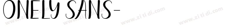Onely Sans字体转换